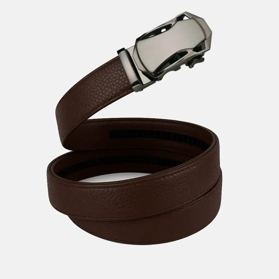 Vitello belt with the S Wave buckle