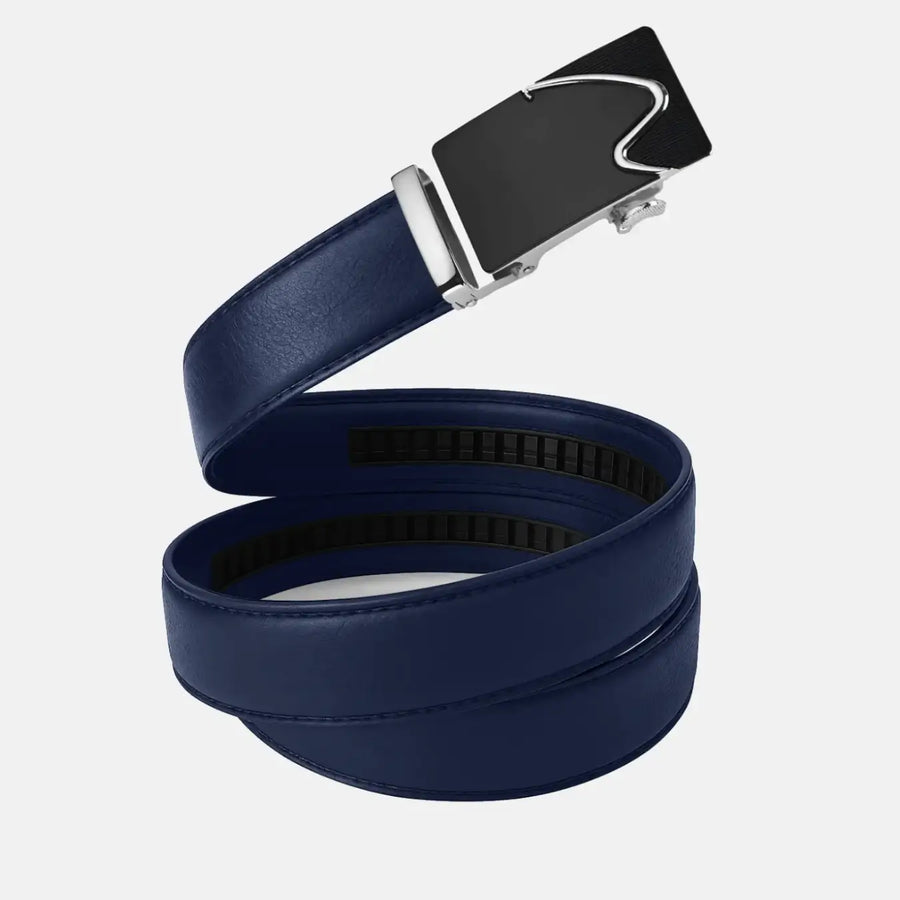 Vitello belt with an alternate buckle